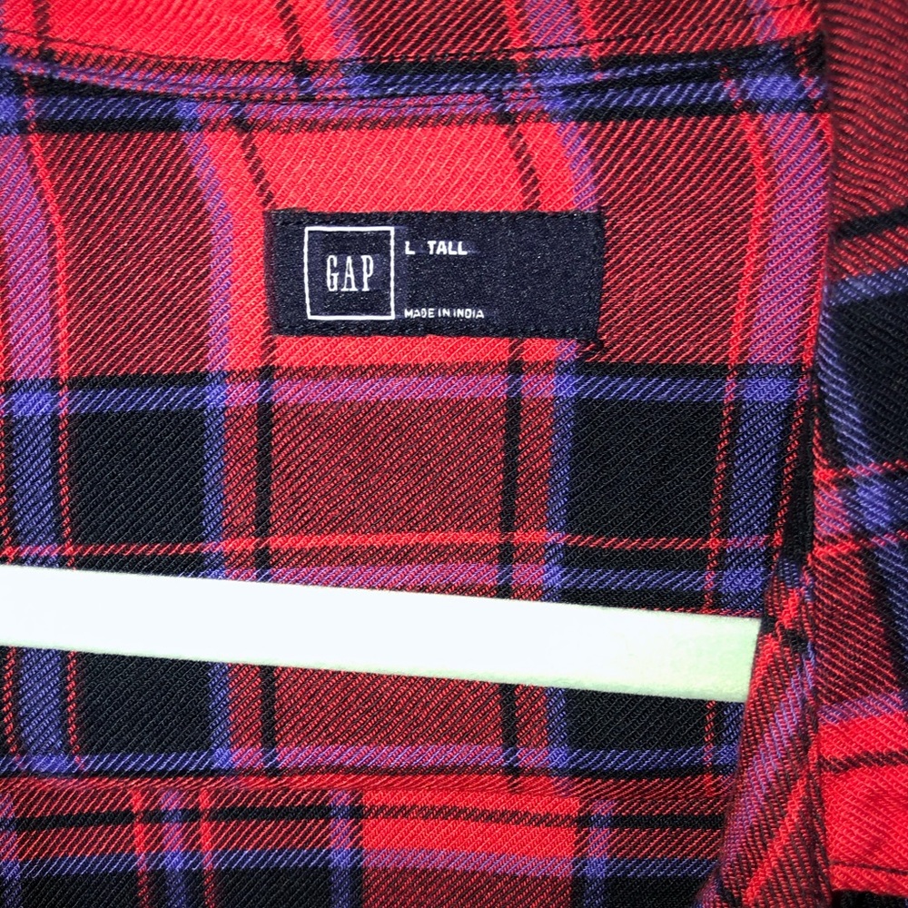 Oversized Plaid Button Down - image 3